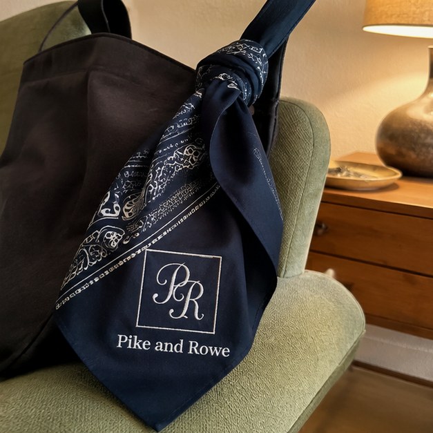 Bandanas with logo — customer photo