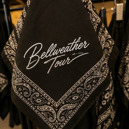 Customized bandanas for bands, festivals and merch