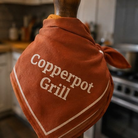 Customized bandanas for bars, restaurants and kitchens