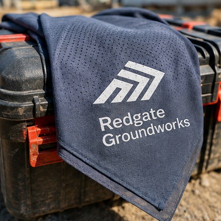 Customized bandanas for trades, farms and outdoor crews