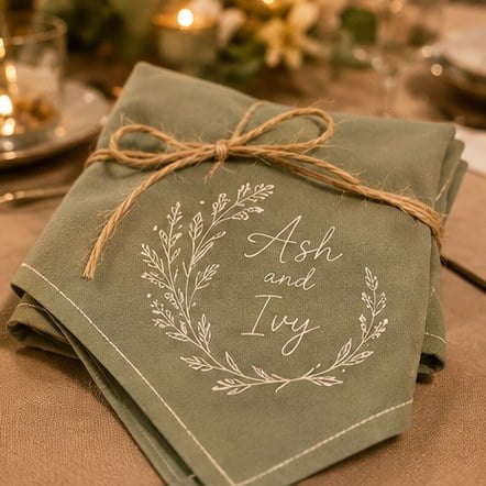 Customized bandanas for weddings, parties and reunions